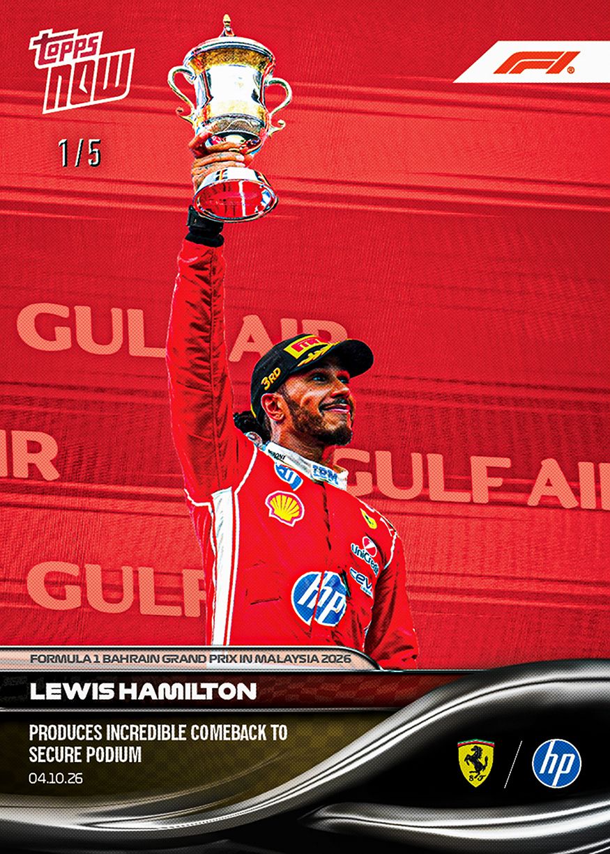 Lewis Hamilton - 2026 F1 Topps NOW® #65 Bahrain GP in Malaysia 逆轉登台卡【團購】