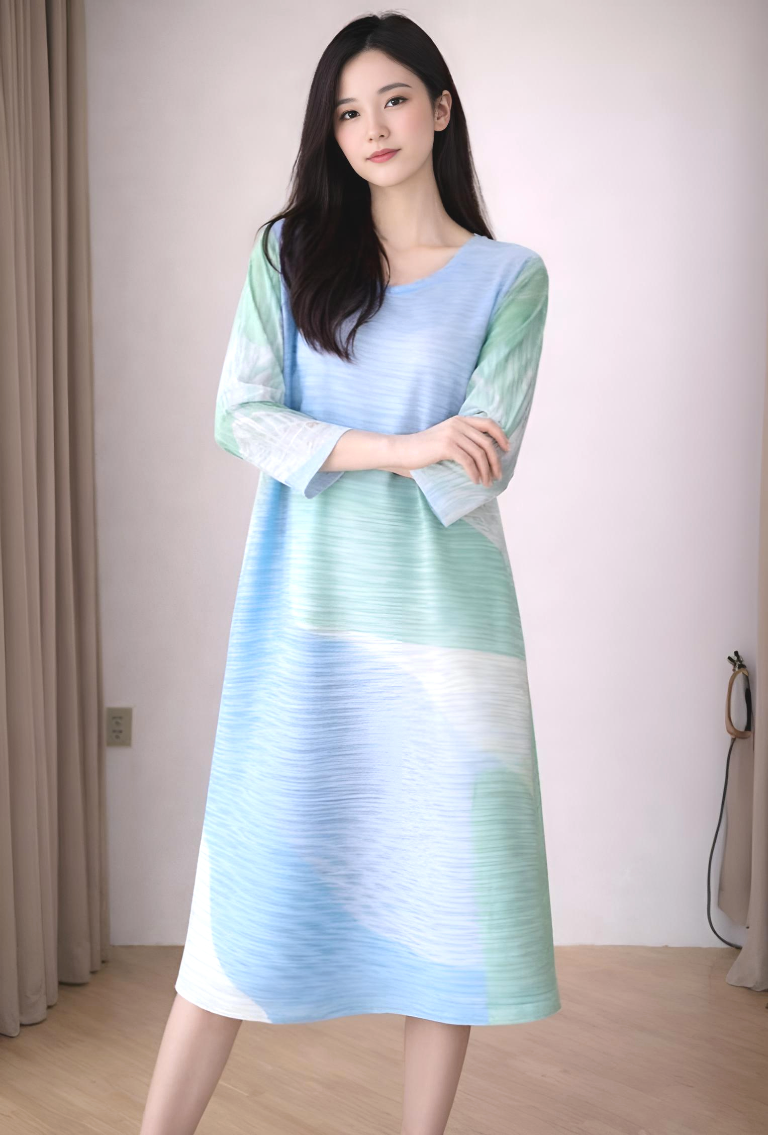 Sea Mist Midi Dress