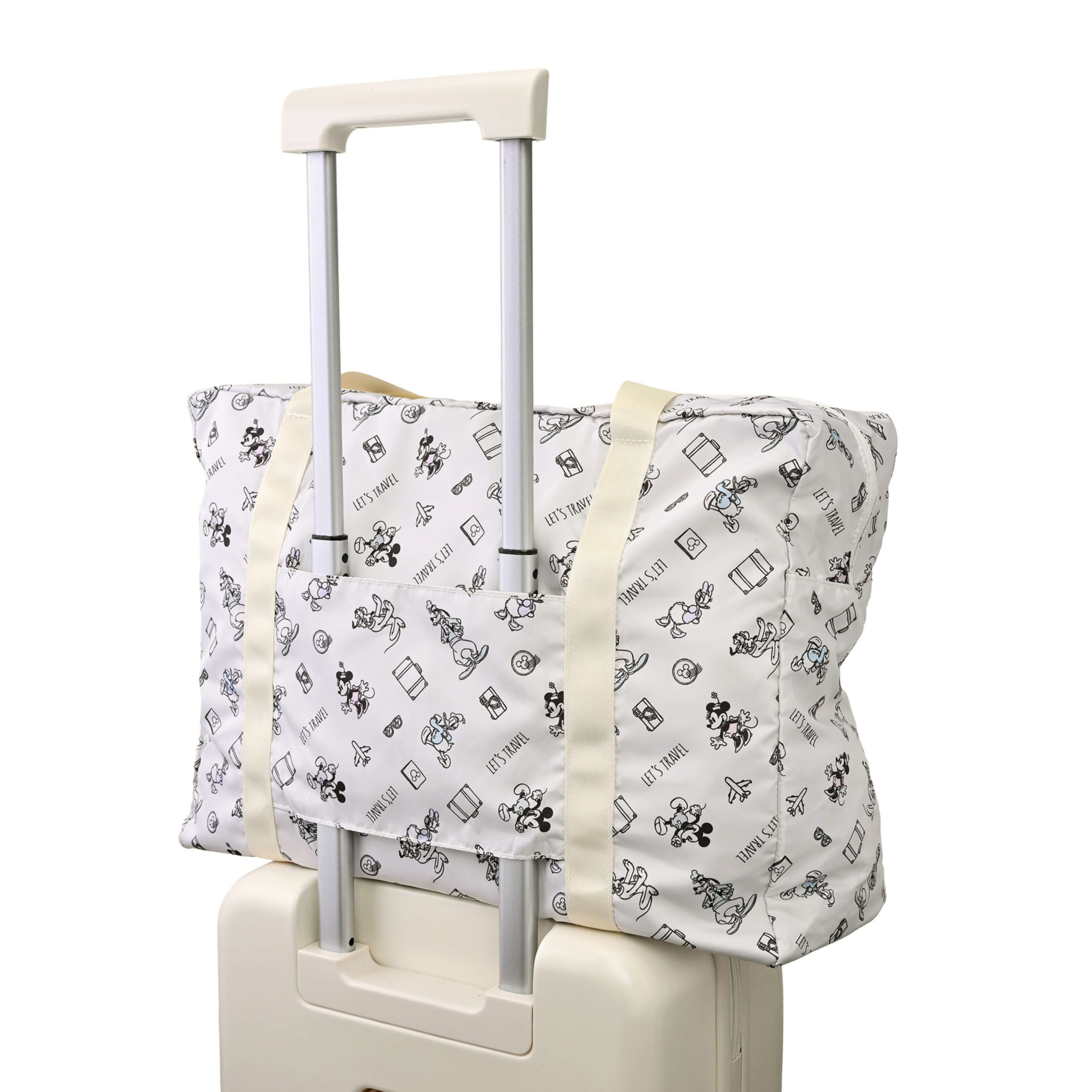 🌸 【預訂】Mickey & Minnie 手提折疊行李袋 (L) - Disney Magical Travel
