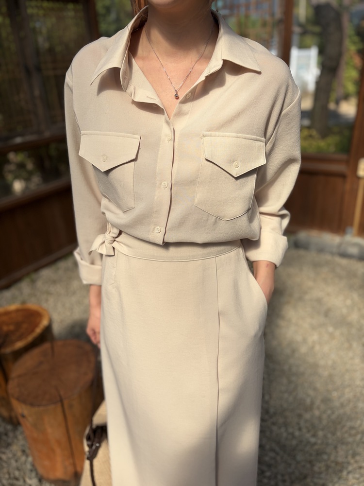 The Colette Wrap Set (Light Beige)