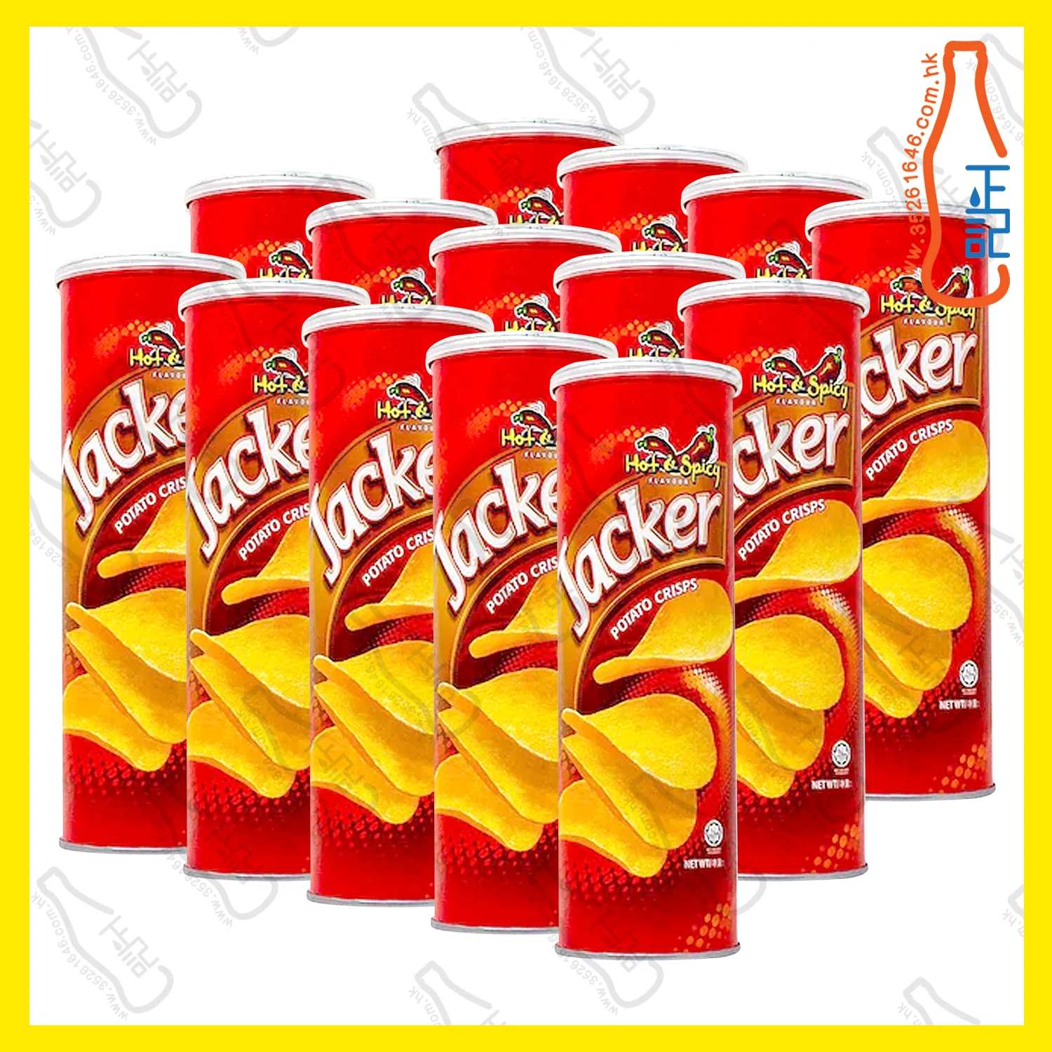 ==ORI5635 Jacker杰克牌桶裝薯片-香辣味 x【14筒】/箱
