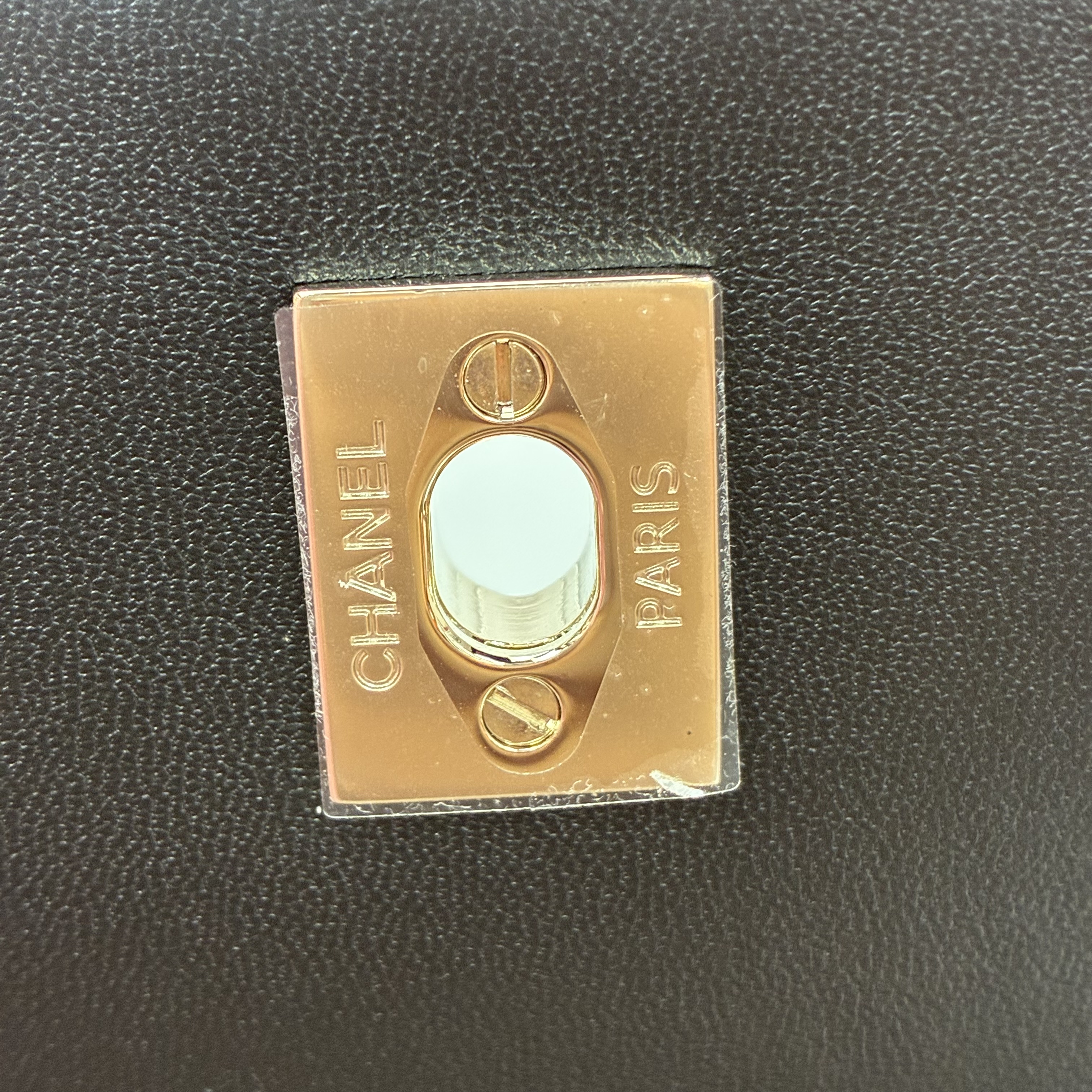 Full set 23A Chanel黑色拼接小羊皮
