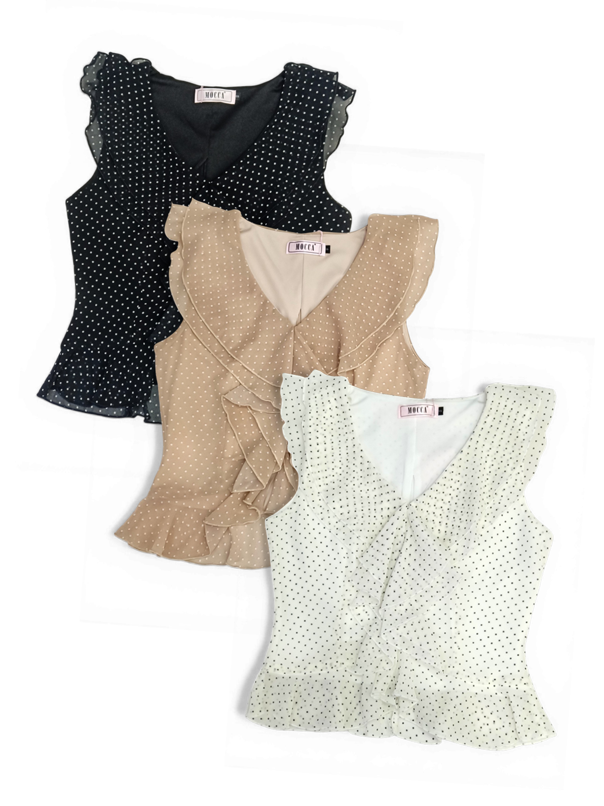 Roselle Ruffle Chiffon Top M161