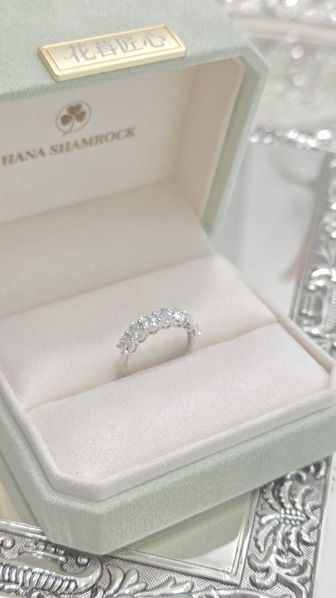 18K白培育鑽石戒指 D1.78ct/7 W2.67g S14#