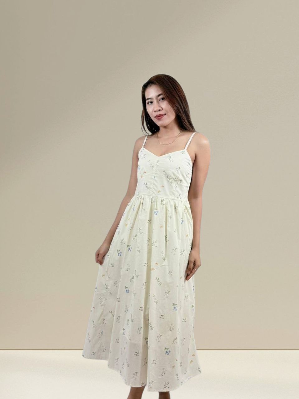 W6225 - Soft Floral Dress 