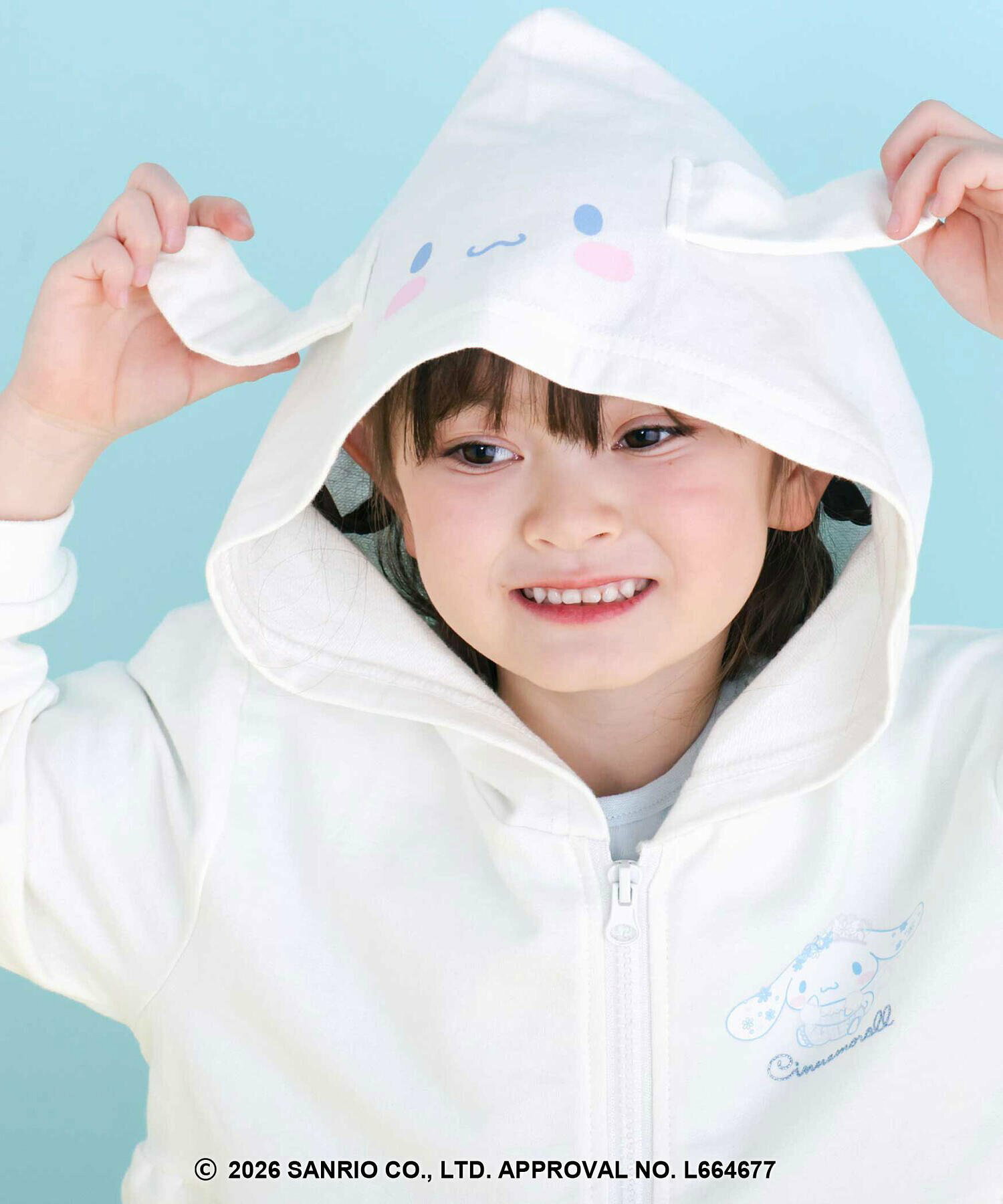 🆕【⭐訂購⭐】🇯🇵日本直送🌀#Sanrio 立體耳朵 摺邊下擺 連帽外套［2款選］🌀 [ELBA-0178][260304]