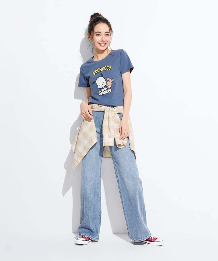 💚預訂 台灣直送💚PC狗印花成人女裝親子款純棉短袖T恤