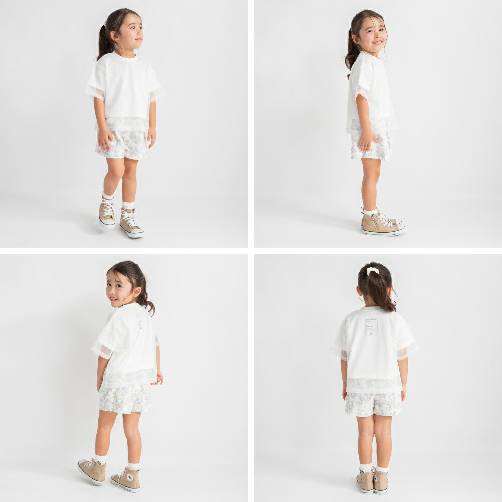 🆕【⭐訂購⭐】🇯🇵 日本直送 🌀薄紗疊穿拼接 短袖TEE [2款選]🌀 [ELCA-0124][260414]