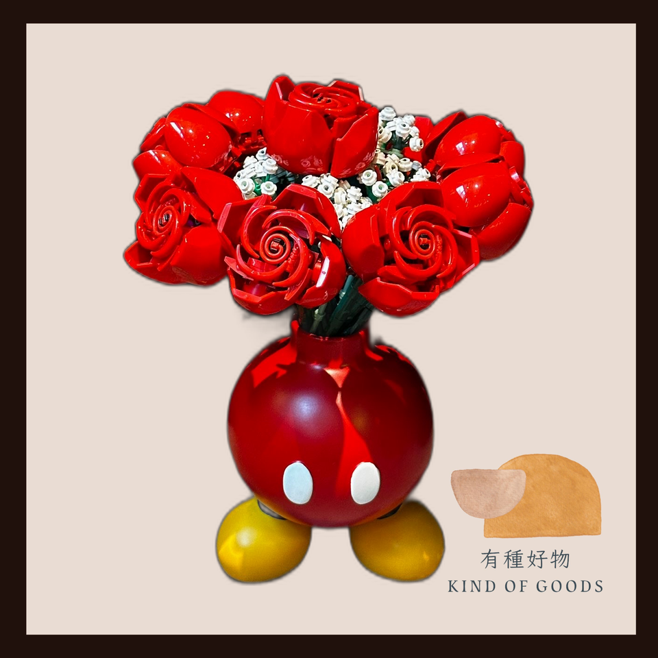 Lego玫瑰滿天星花束｜永恆創意禮物