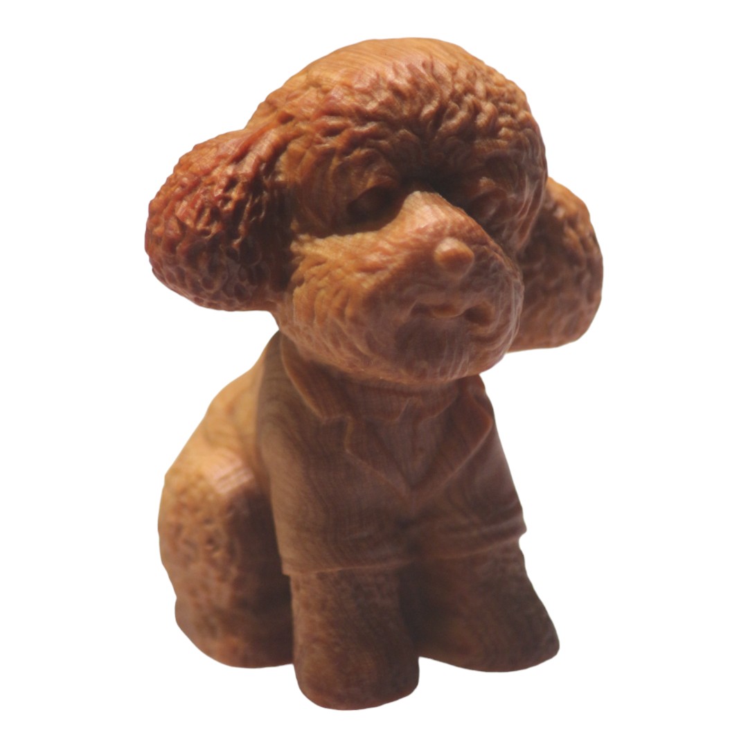 金毛 貴婦犬 狗公仔 木雕擺設