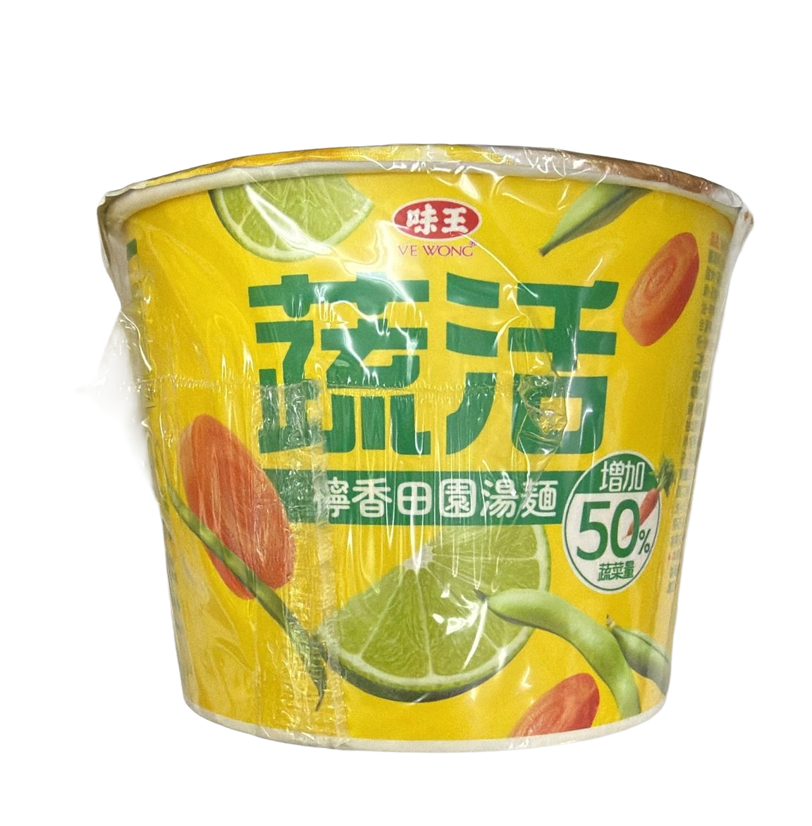 味王-巧食齋蔬活檸香田園湯麵(碗)(純素) 86g/ Ve Wong Vegetarian Instant Noodles - Lemon Garden Flavor(Cup) Vegan) 86g