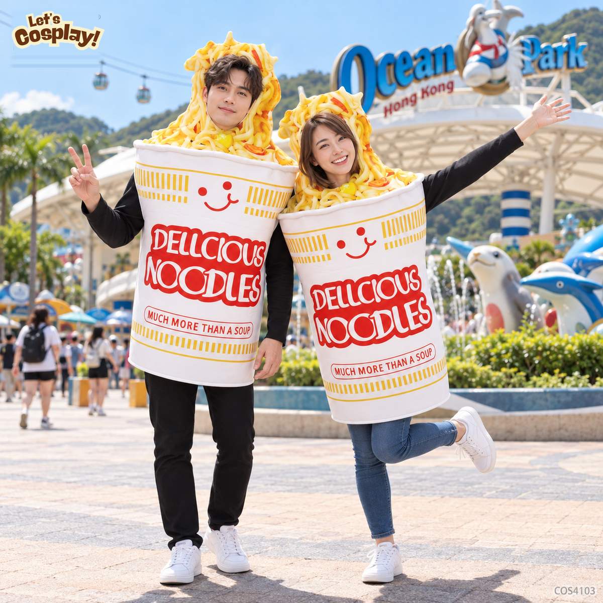 搞笑合味道杯麵成人萬聖節服裝｜食物造型角色扮演衫 Lets Cosplay