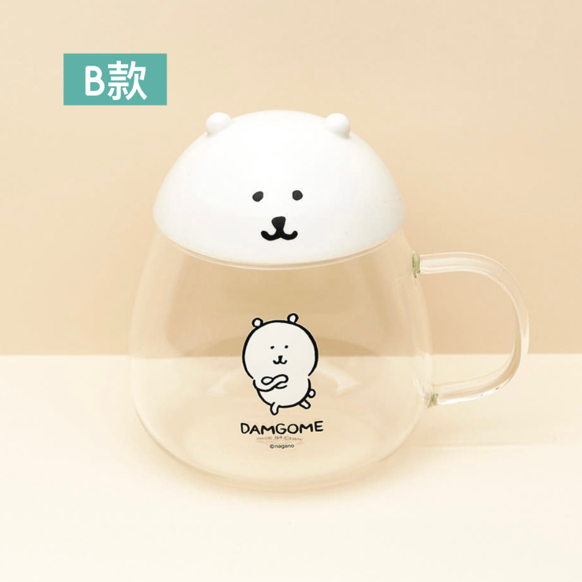 韓國預訂📍Joke Bear得意大頭樣水杯/玻璃杯