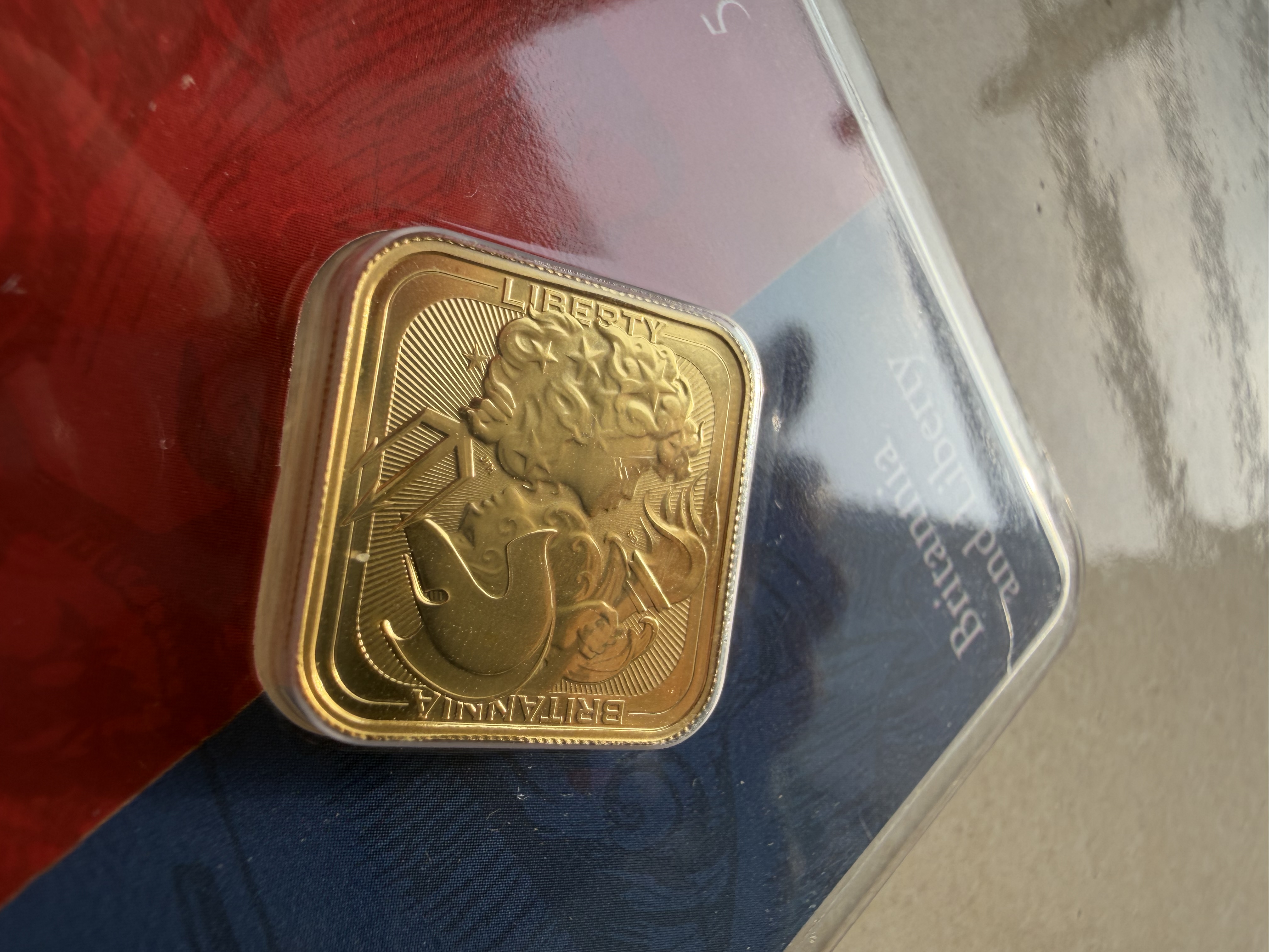 (Nice SN: 1000) ROYAL MINT🇬🇧 Limited Britannia & Liberty 5g UK Fine Gold Bullion Bar 999.9 (Limited 1500pcs) 英国限量1500片