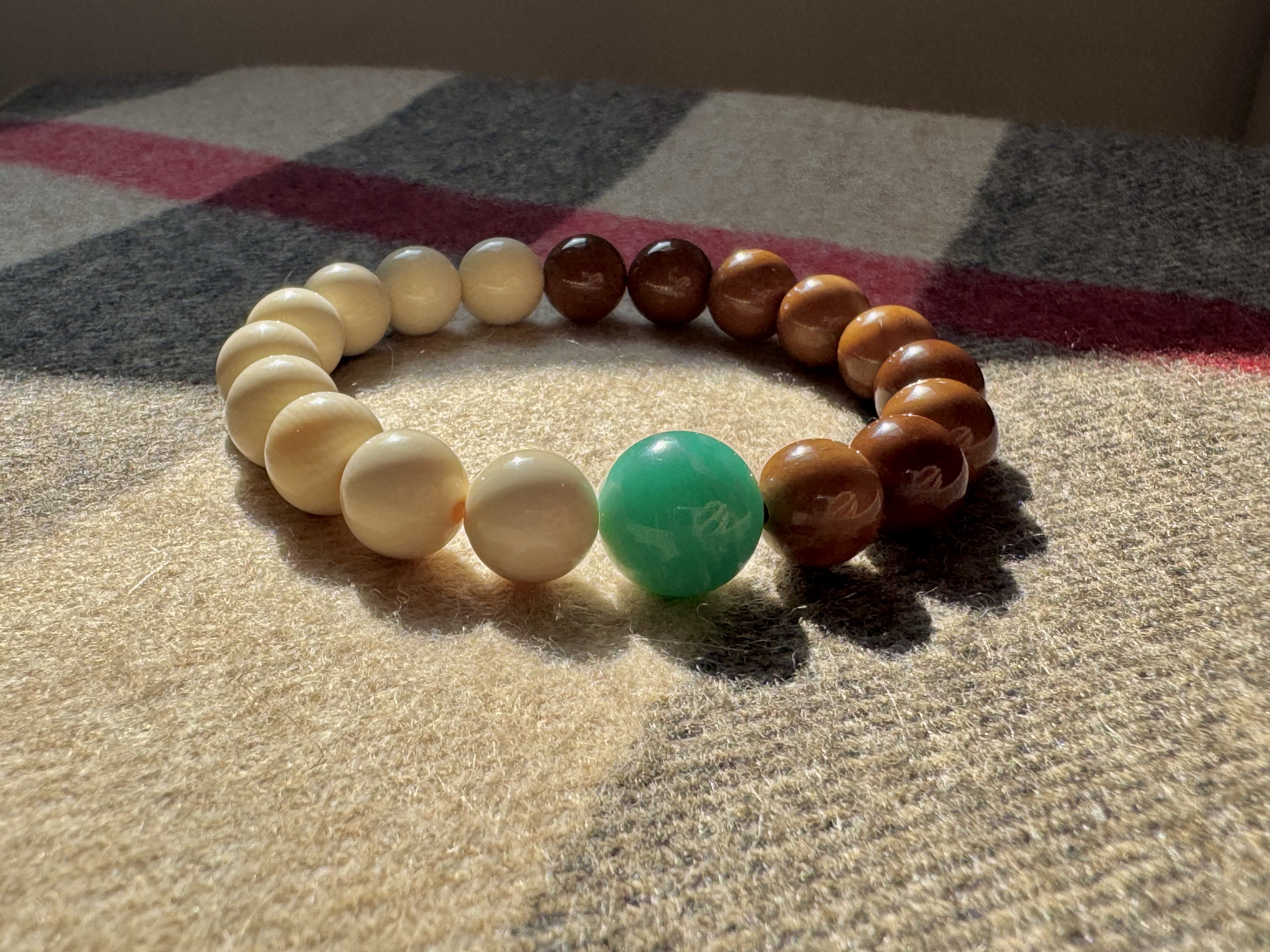 【朝夕星河・時間之詩】手串 － 猛獁象牙｜庫克｜天河石