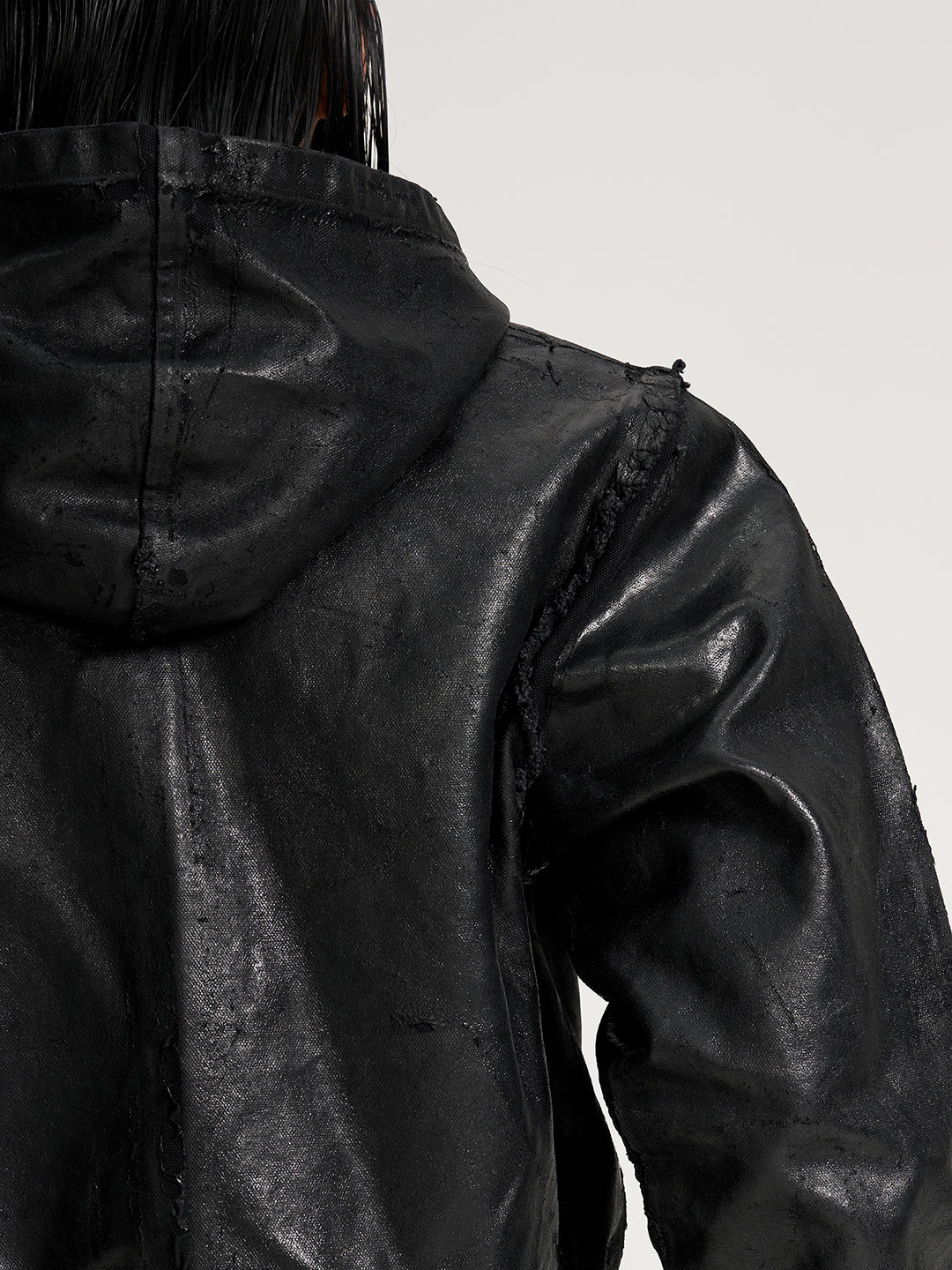 VAR-44｜MOLTING SHELL · COATED-CANVAS ZIP HOODIE