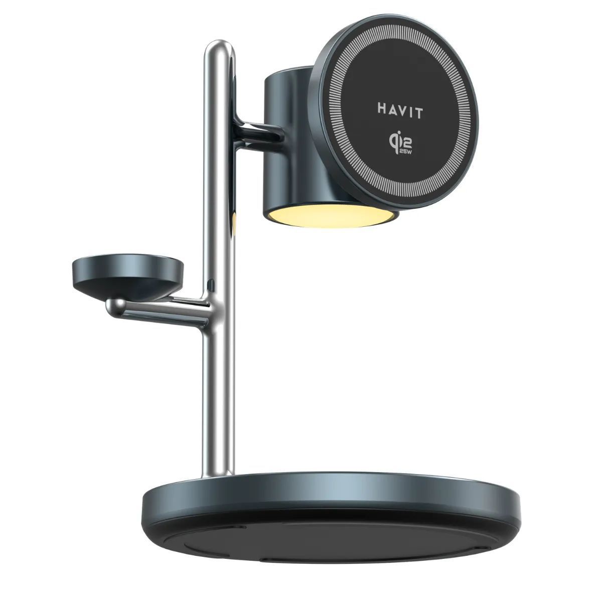 $248。Havit W3113 3in1 QI2.2 25W無線叉電座+小夜檯燈