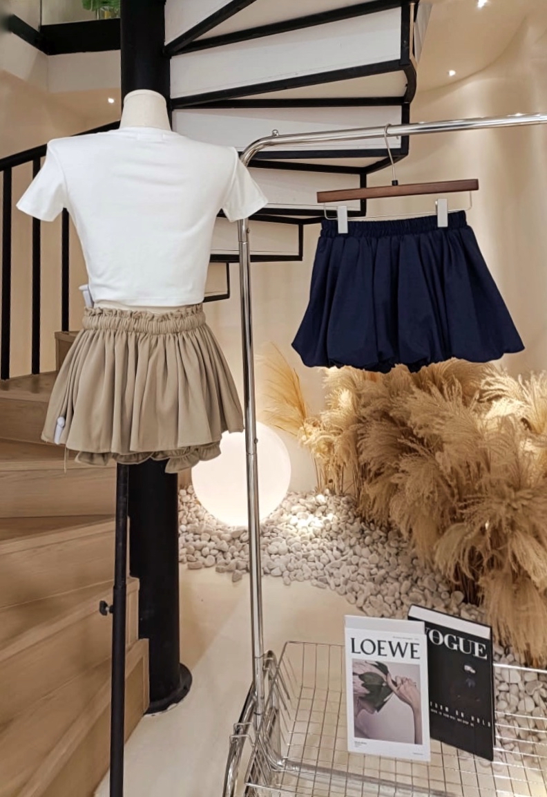 5610纯色弹力裤裙