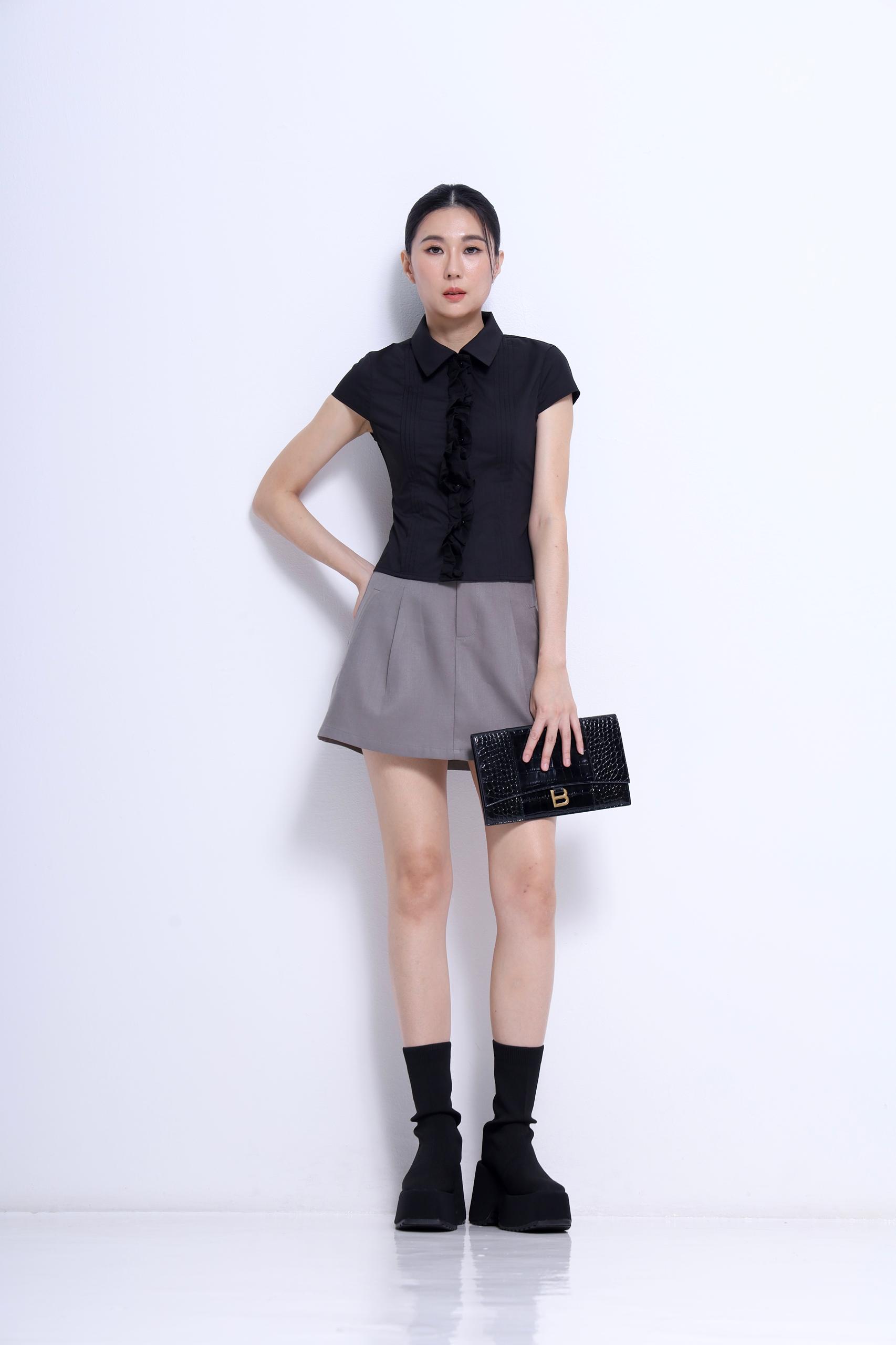 CS1438 A-Line Mini Skirt