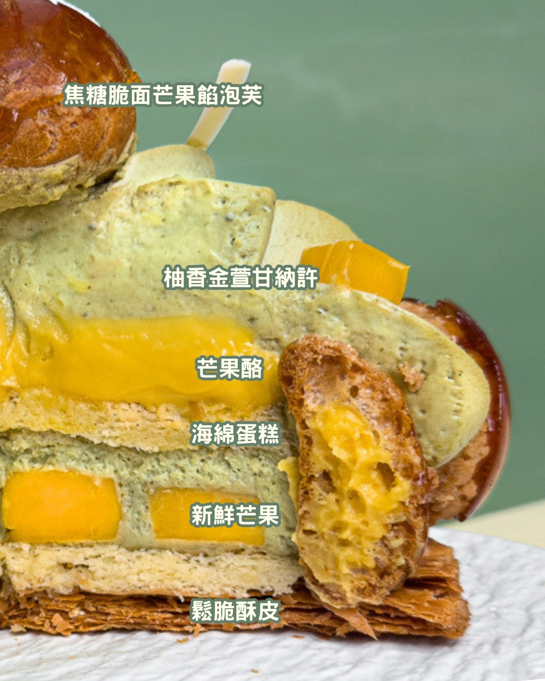 柚香金萱·芒果聖多諾黑