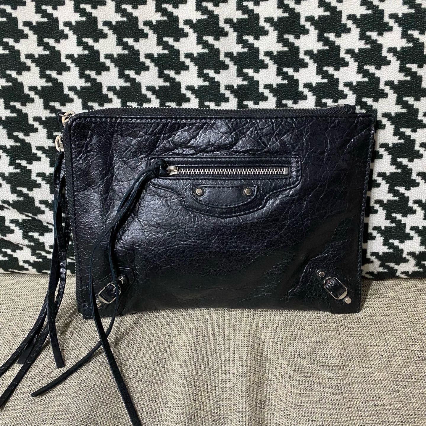 【預訂貨品】巴黎世家油蠟皮手拎包 