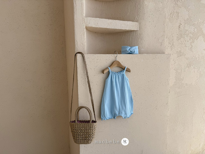 🇰🇷macbebe吊帶連身衣+髮帶