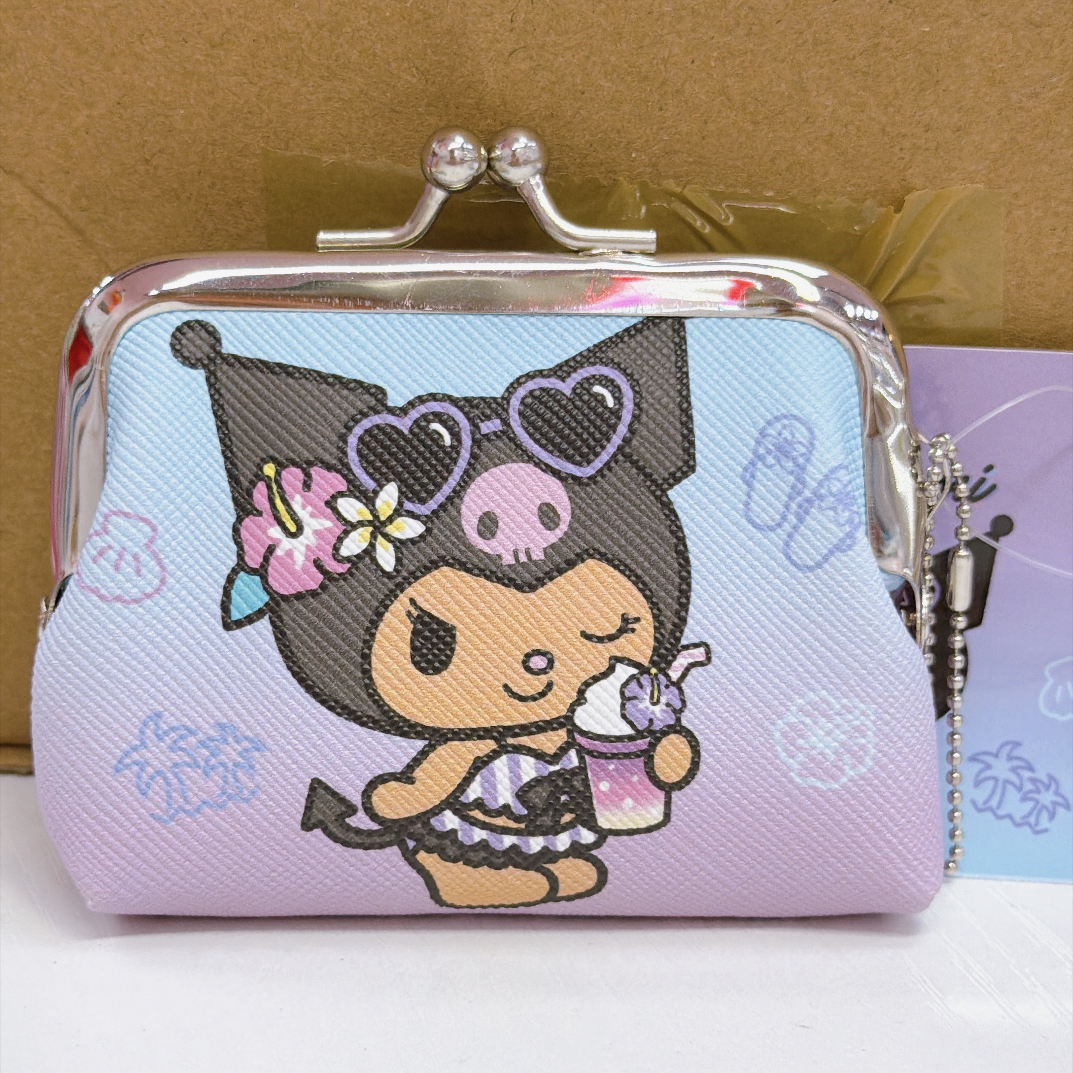 日本直送Sanrio 夏天黑皮系列 散子包 口金包