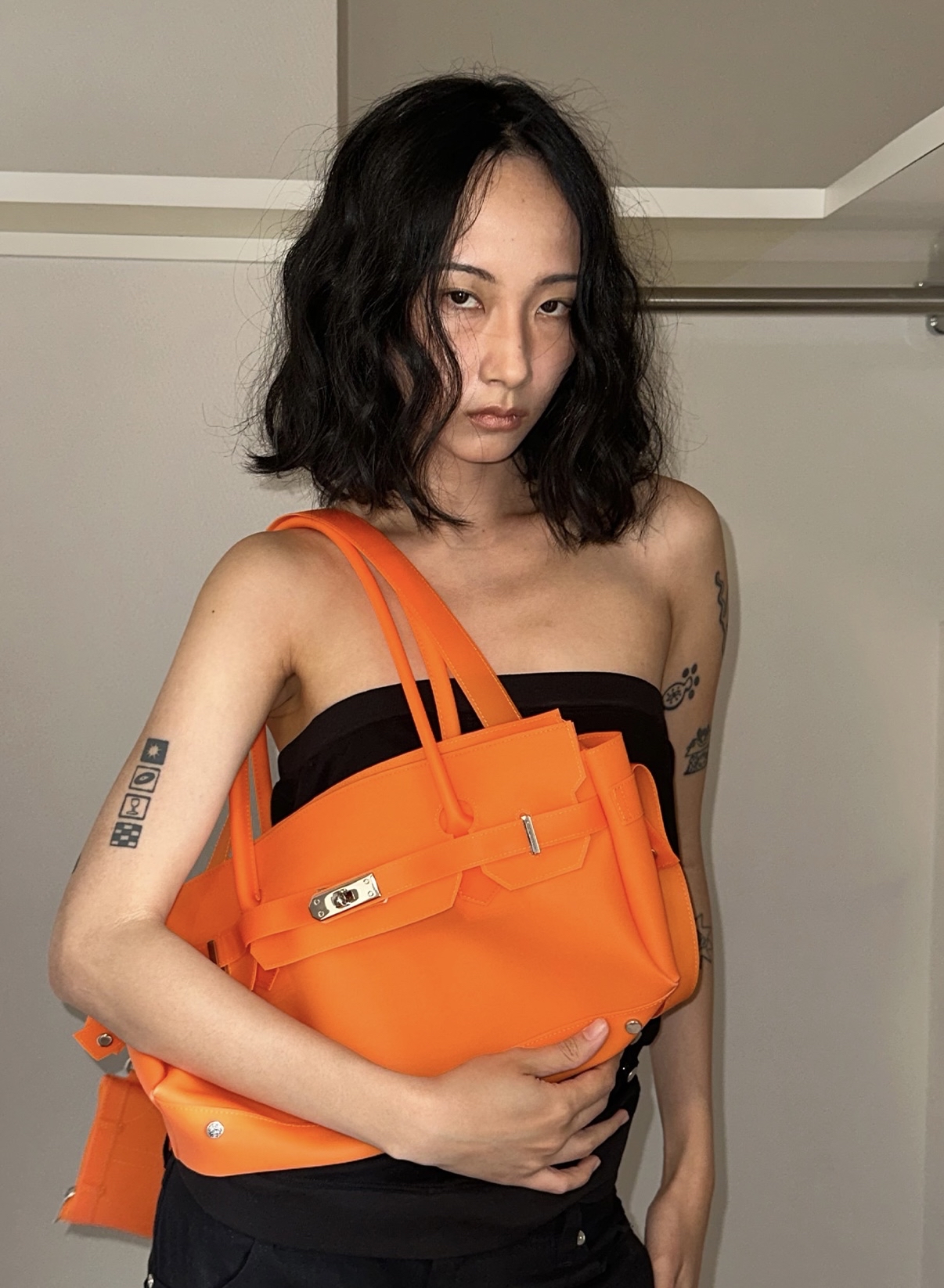 DEINET JELLY TWO-WAY BAG IN ORANGE