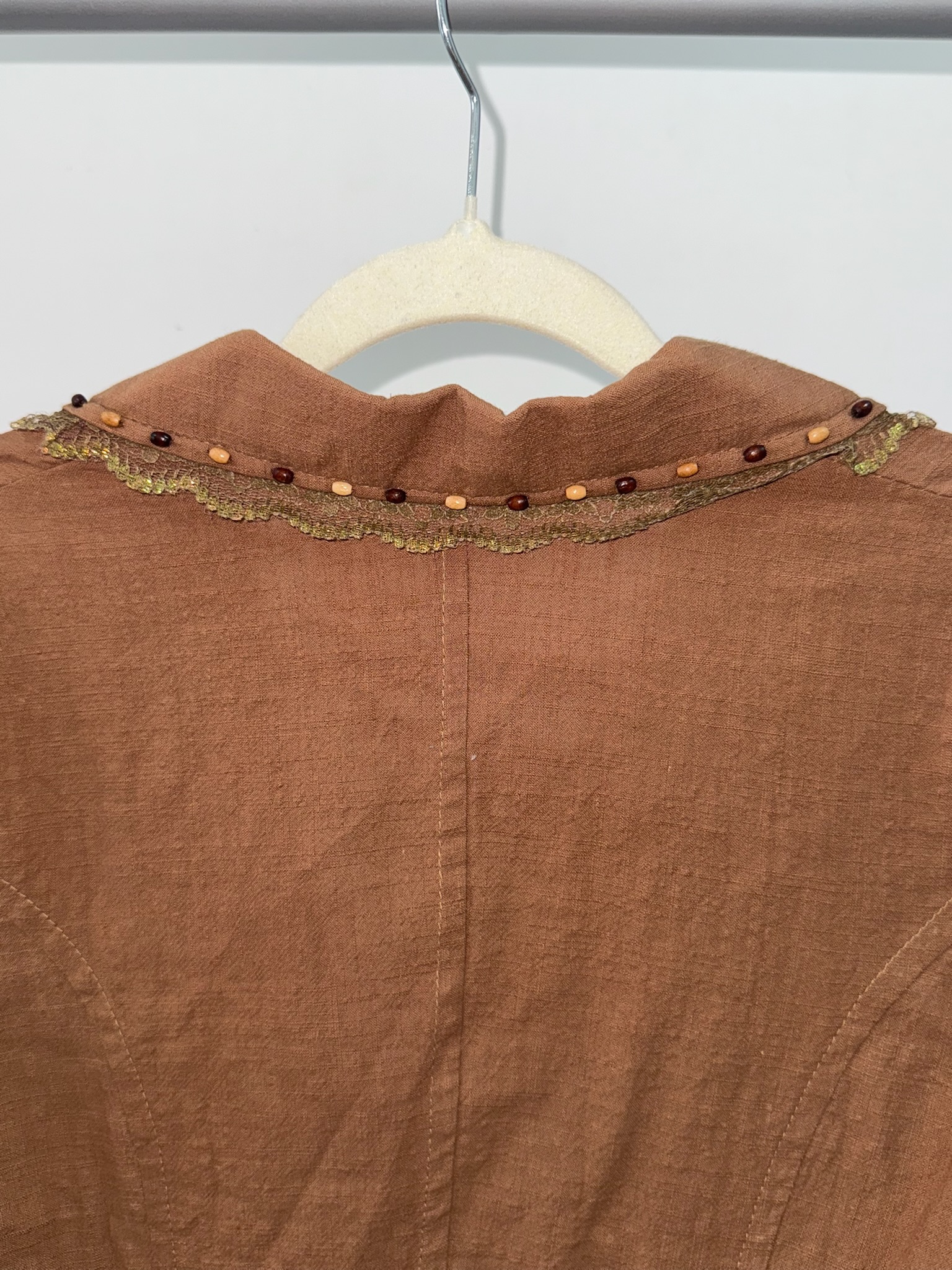 Vintage Brown Collar Jacket