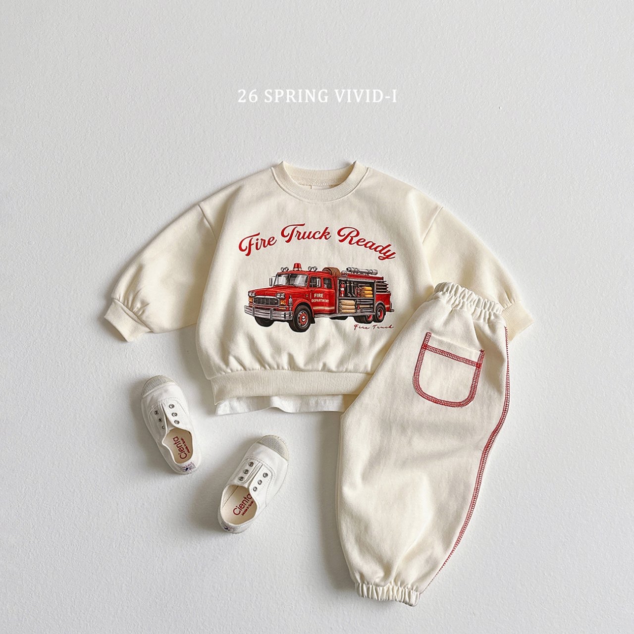 🌸預訂 韓國直送🌸🇰🇷VIVIDI三色撞色縫線口袋寬鬆束腳運動褲