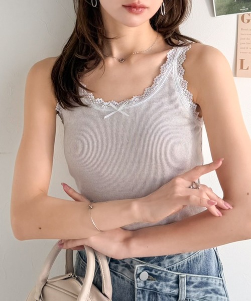 清貨價🔥🇯🇵mily bilet 蕾絲邊蝴蝶結Bra Top [兩色]