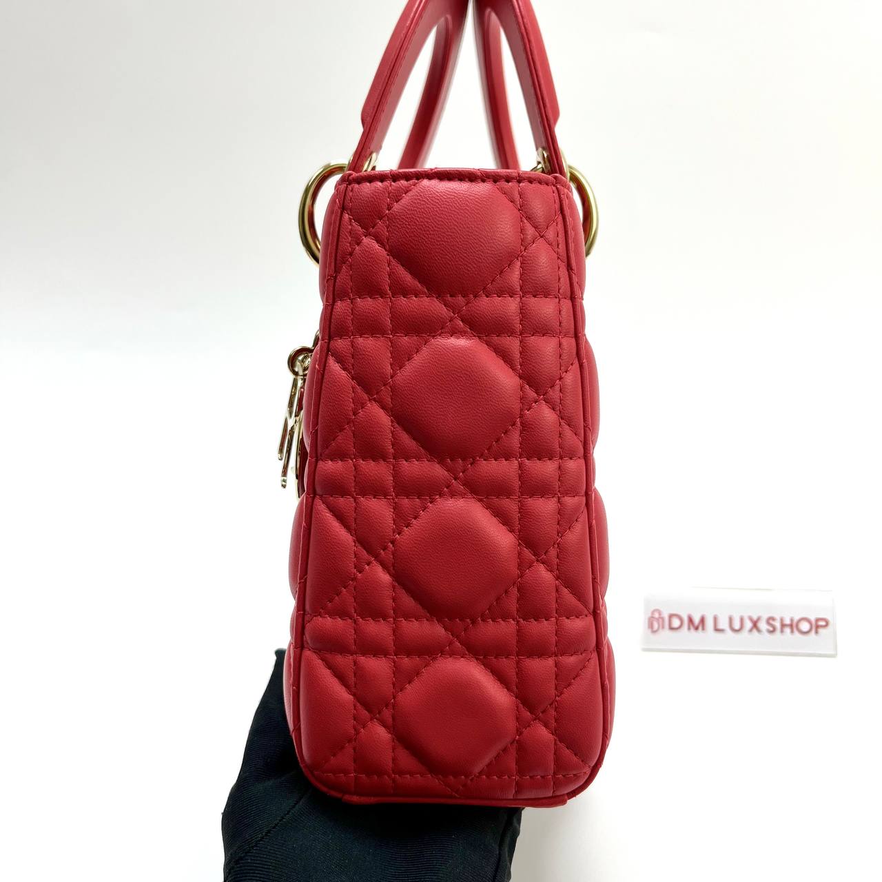 Dior Lady Dior Small Red GHW