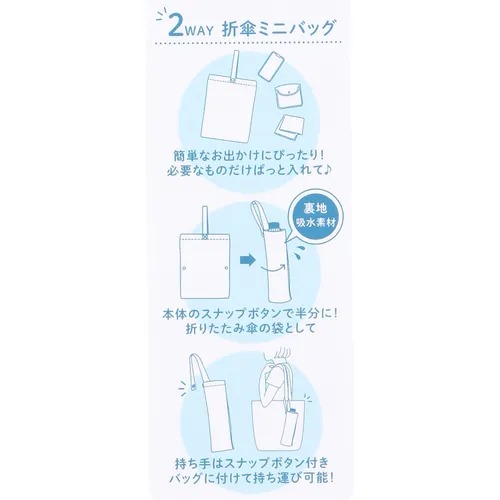MOOMIN 2WAY 吸水摺傘包 - 05260013