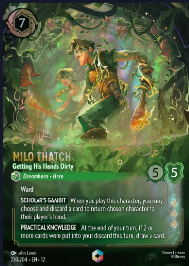 230/204 Milo Thatch - Getting His Hands Dirty E