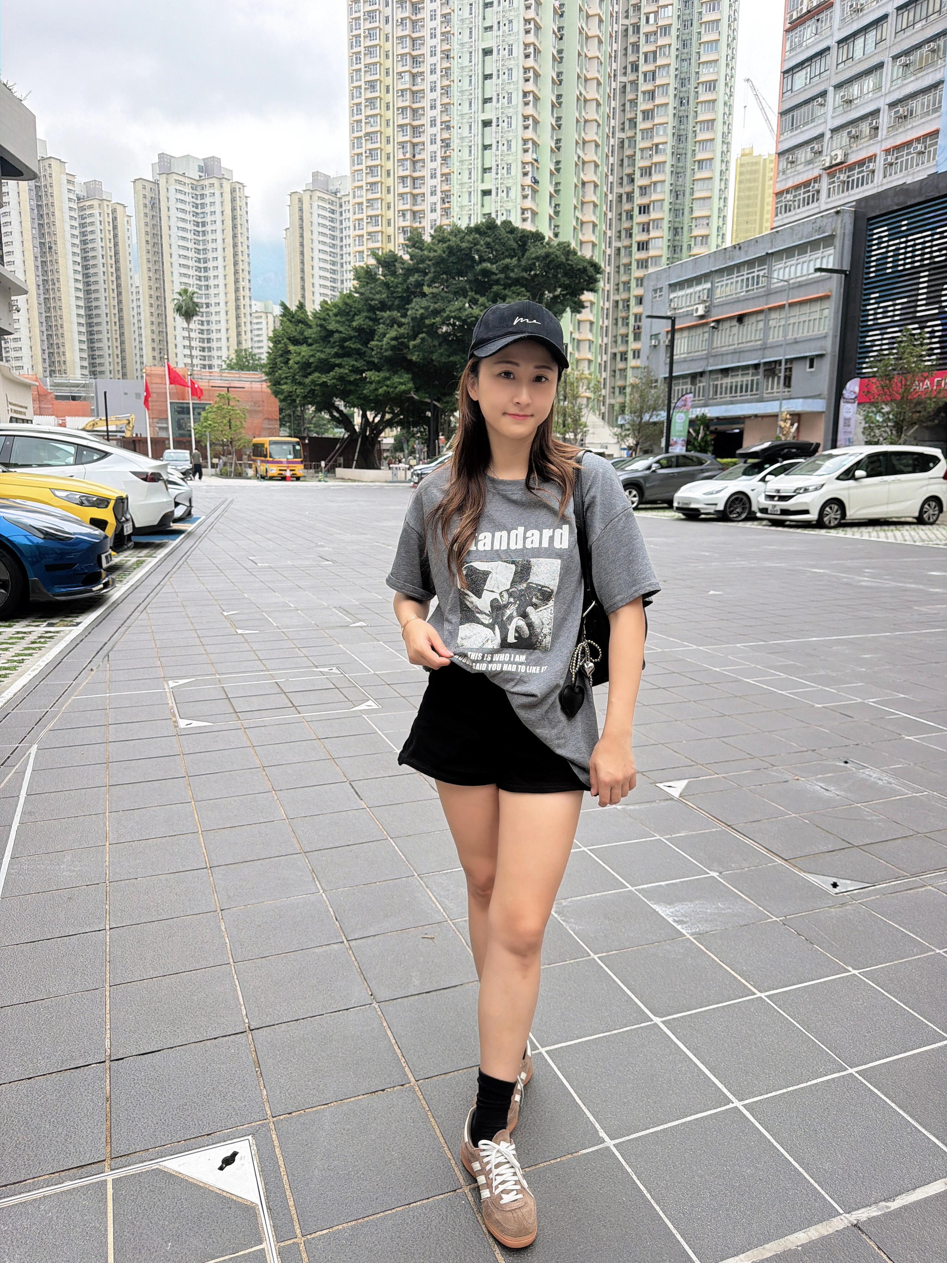 寬鬆大Print Tee(兩色）