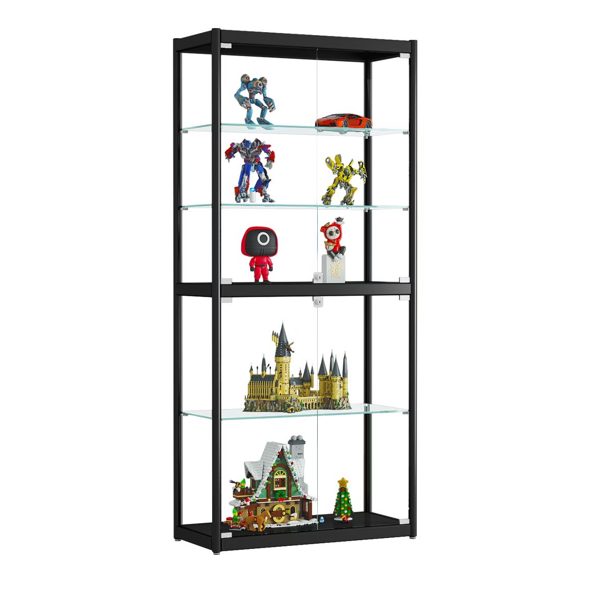 Lego 玻璃展示櫃 家居透明陳列櫃 動漫 Gundam 玩具模型手辦展示櫃Display Cabinet