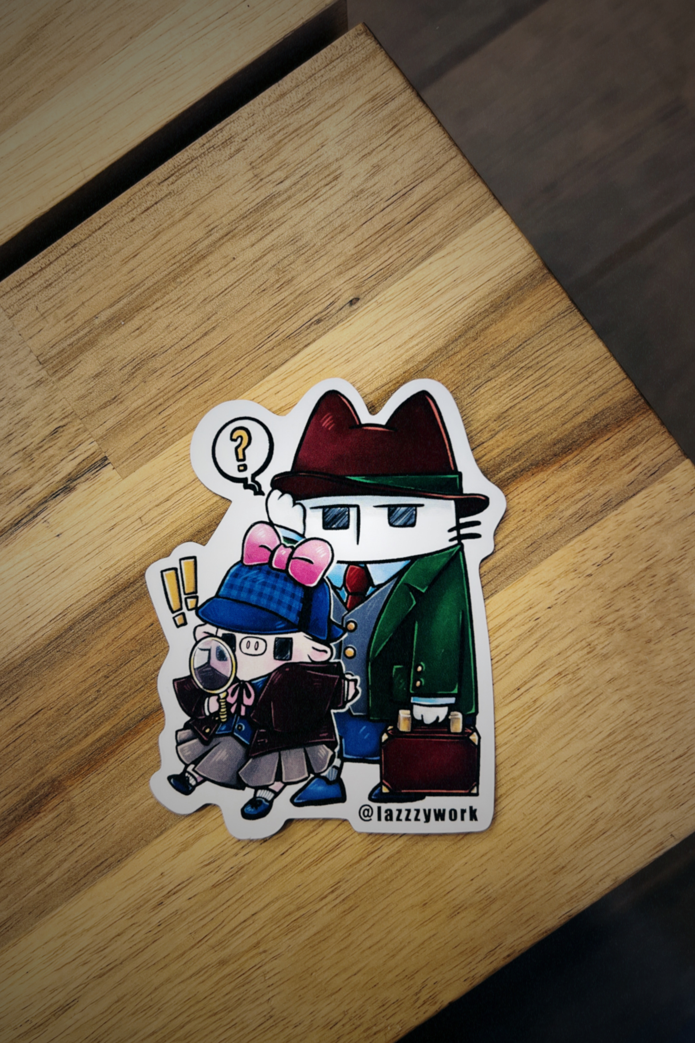 Lazzzywork 日常小劇場｜防水貼紙系列 