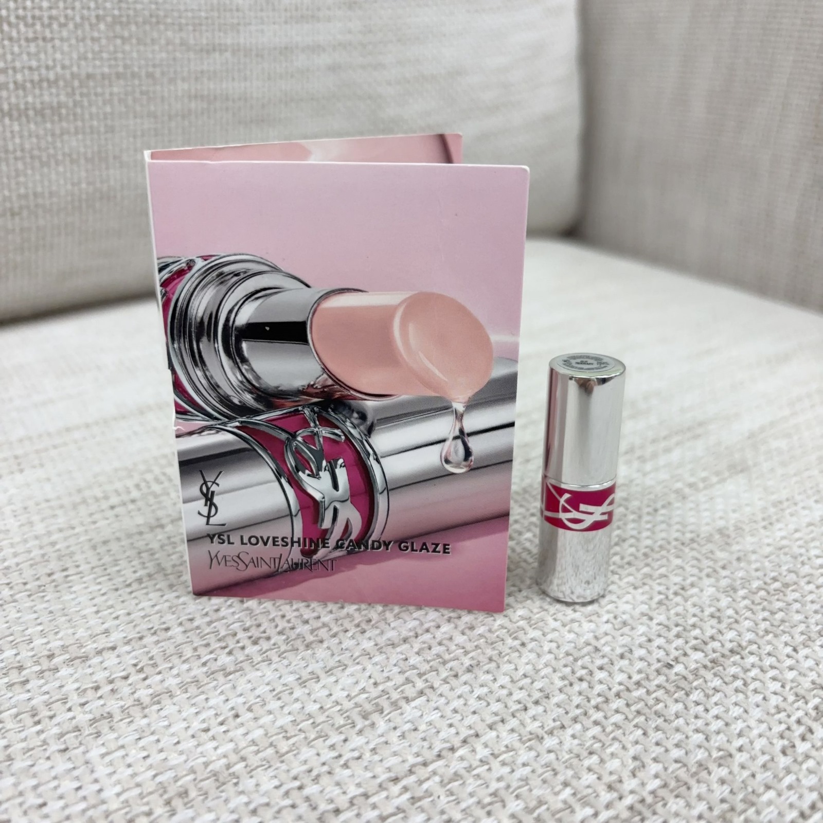 YSL BEAUTÉ Rouge Volupte Candy Glaze 1g - 02 Healthy Glow Plumper (YS2726)