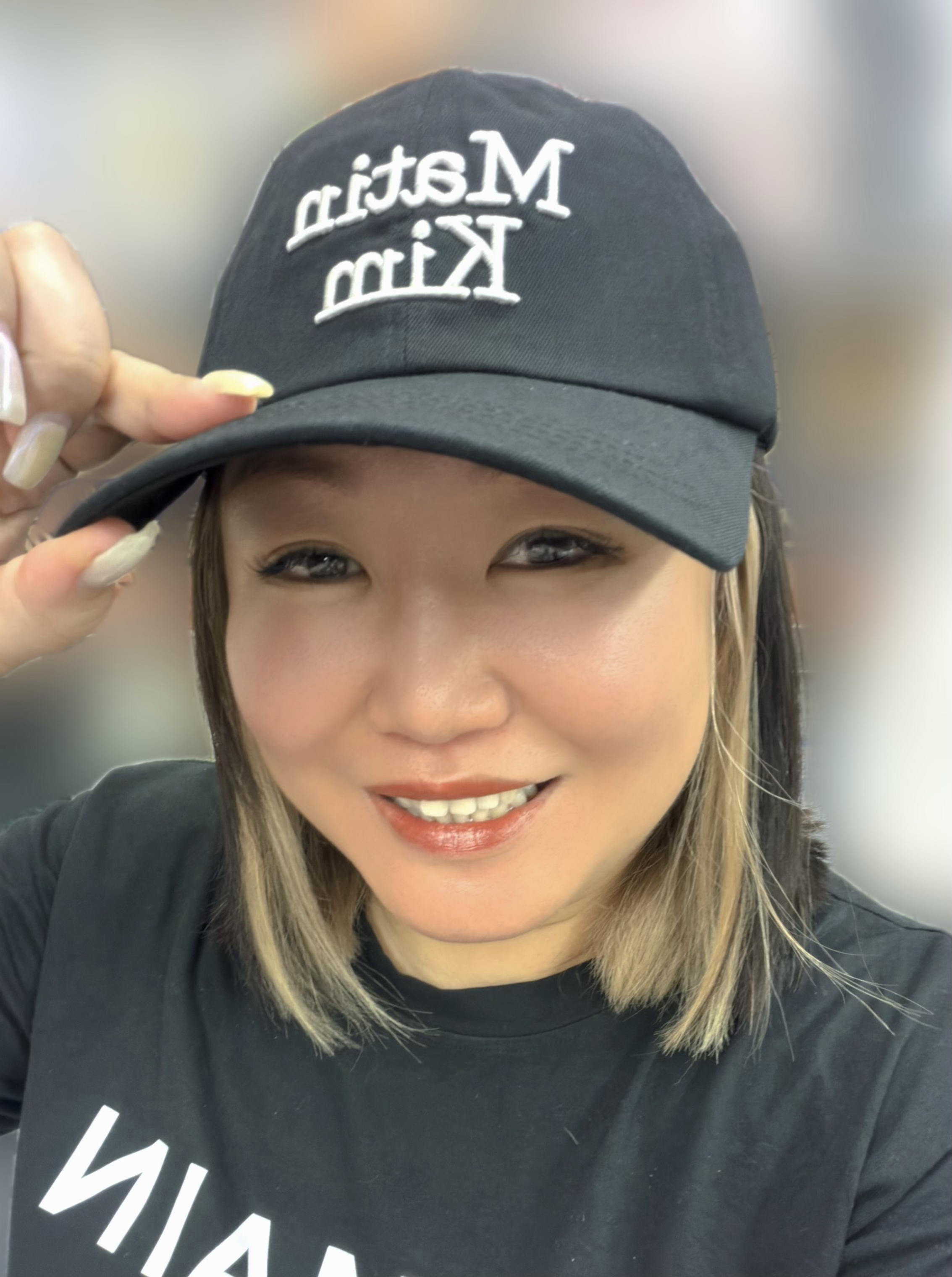 MATIN KIM VOLUME LOGO BALL CAP 