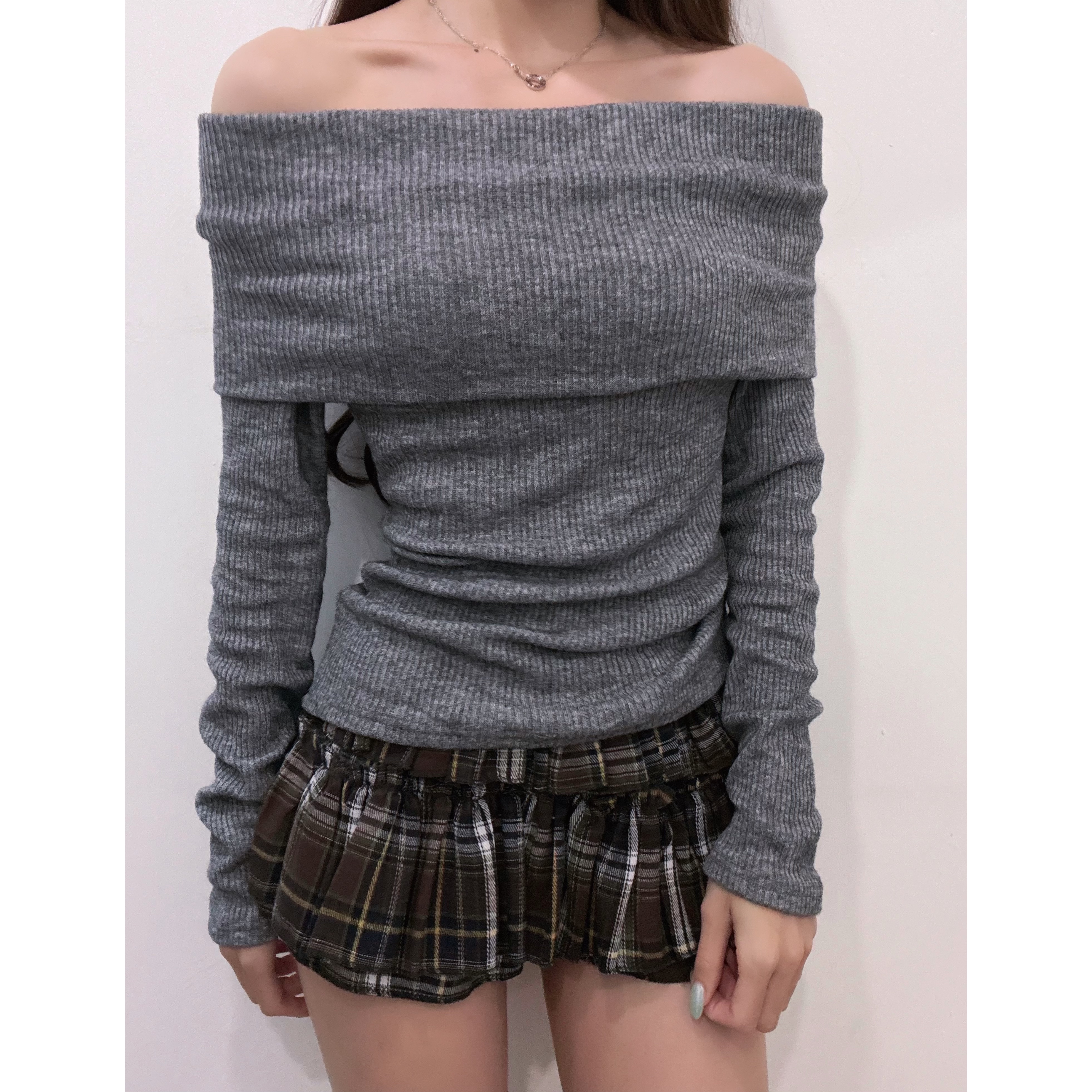 優惠價10月16截單🧸2610F《PLAID TIERED SKPT》