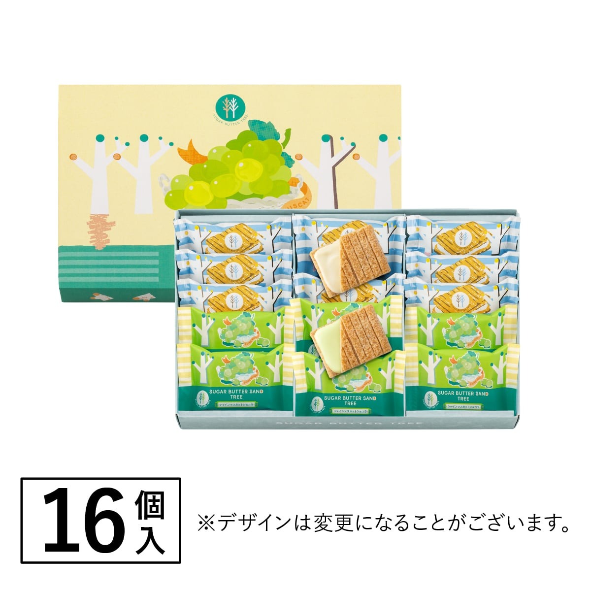 [訂購] [日本製] SUGAR BUTTER SAND TREE ｜ 香提味｜ 雜錦夾心餅 ｜ 16件裝 ｜ 賞味期限：30-40日 {TF2604003}