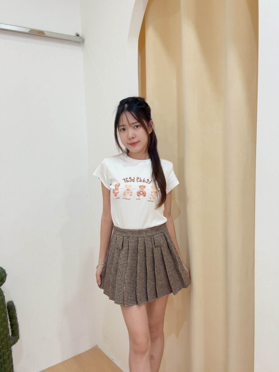 可爱泰迪熊修身短上衣 R2943 