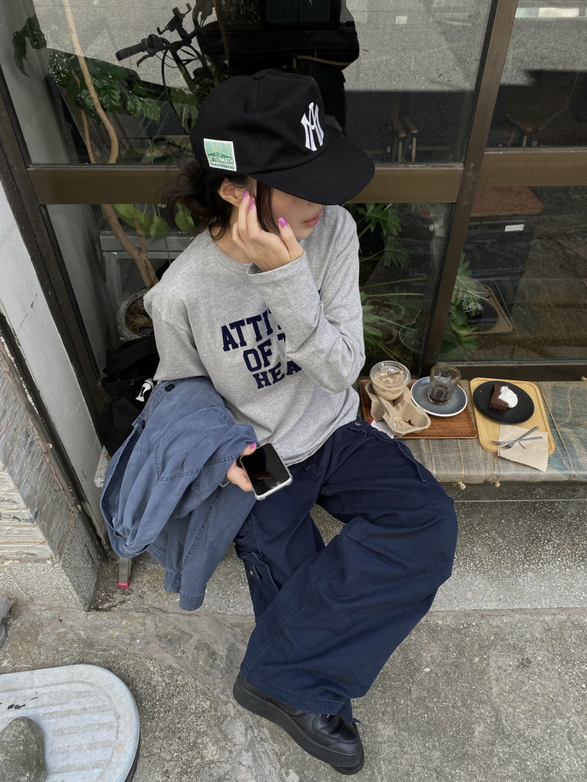 Cotton Wide-Leg Cargo Pants(Unisex)
