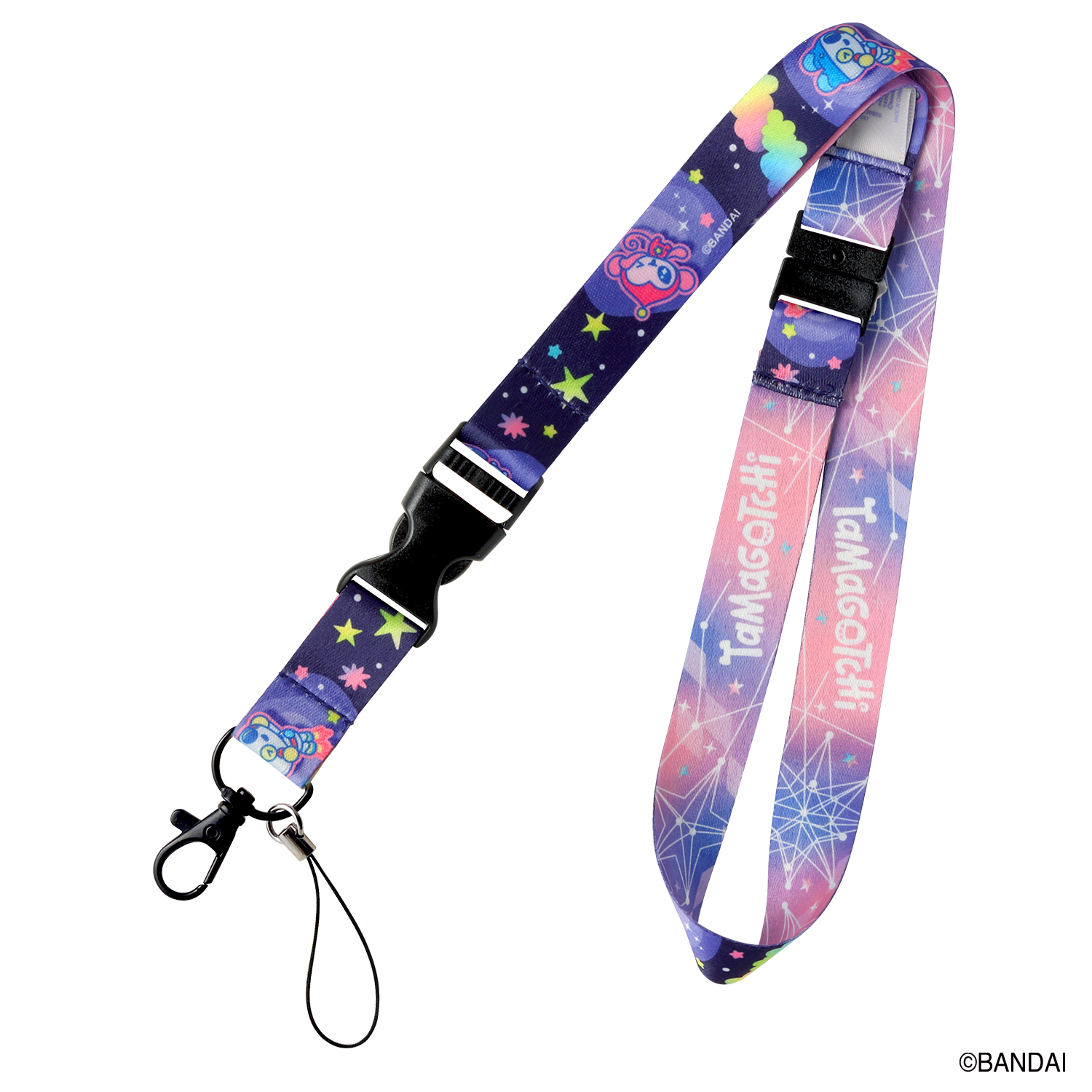 (預訂訂金 $59) (總價 $59) Bandai Tamagotchi Paradise Lanyard Black 黑色掛繩 (行版) 