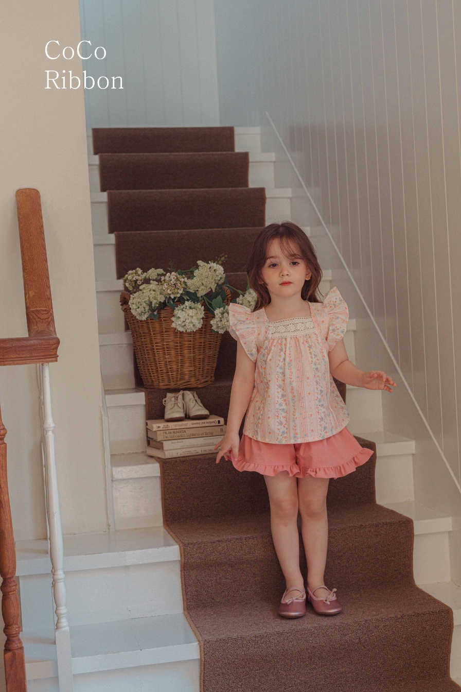  【預訂】 韓國直送 南大門童裝 碎花圖案上衣