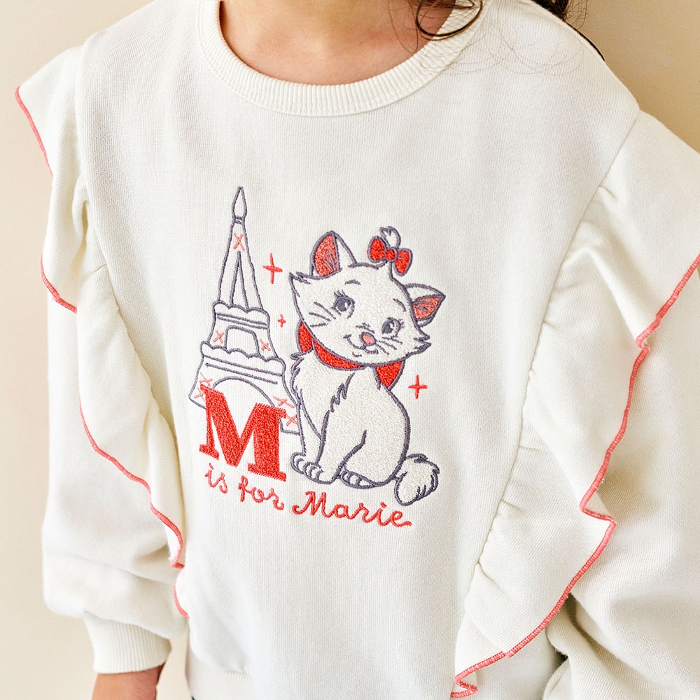 🆕【⭐訂購⭐】🇯🇵日本直送 🌀 #Disney #Mario 荷葉邊 相良刺繡衛衣 [2款選] 🌀 [PLIA-0213] [261029]