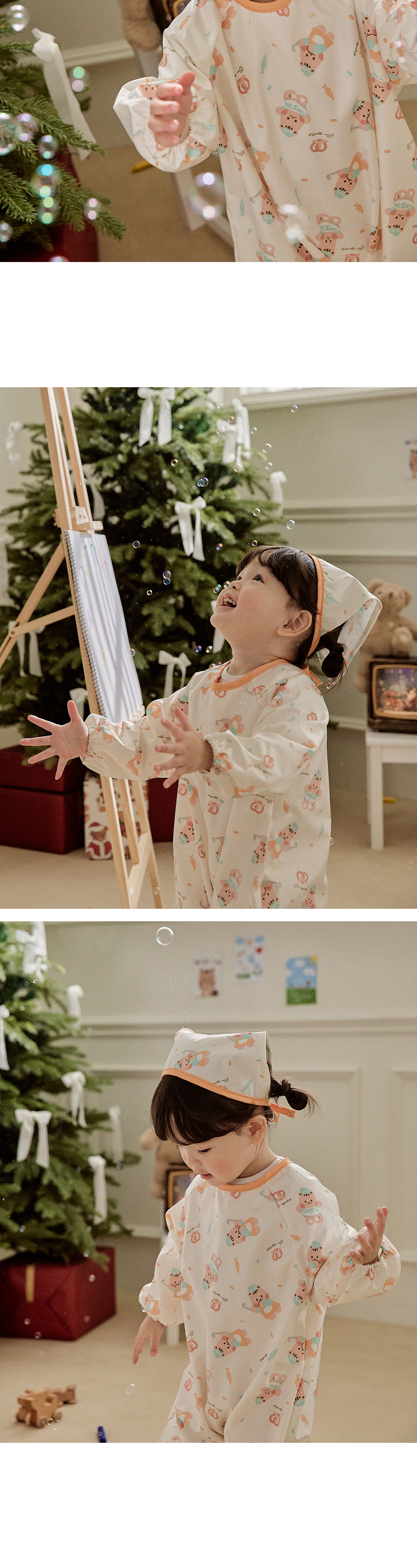 dot to dot 甜甜點心派對系列 -  長袖美術遊戲服 (罩衣)