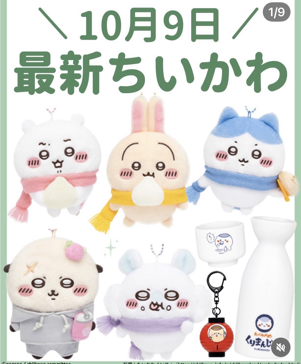 🌸 【預訂】飛鼠 冬天造型公仔掛飾-Chiikawa 9/10 新品