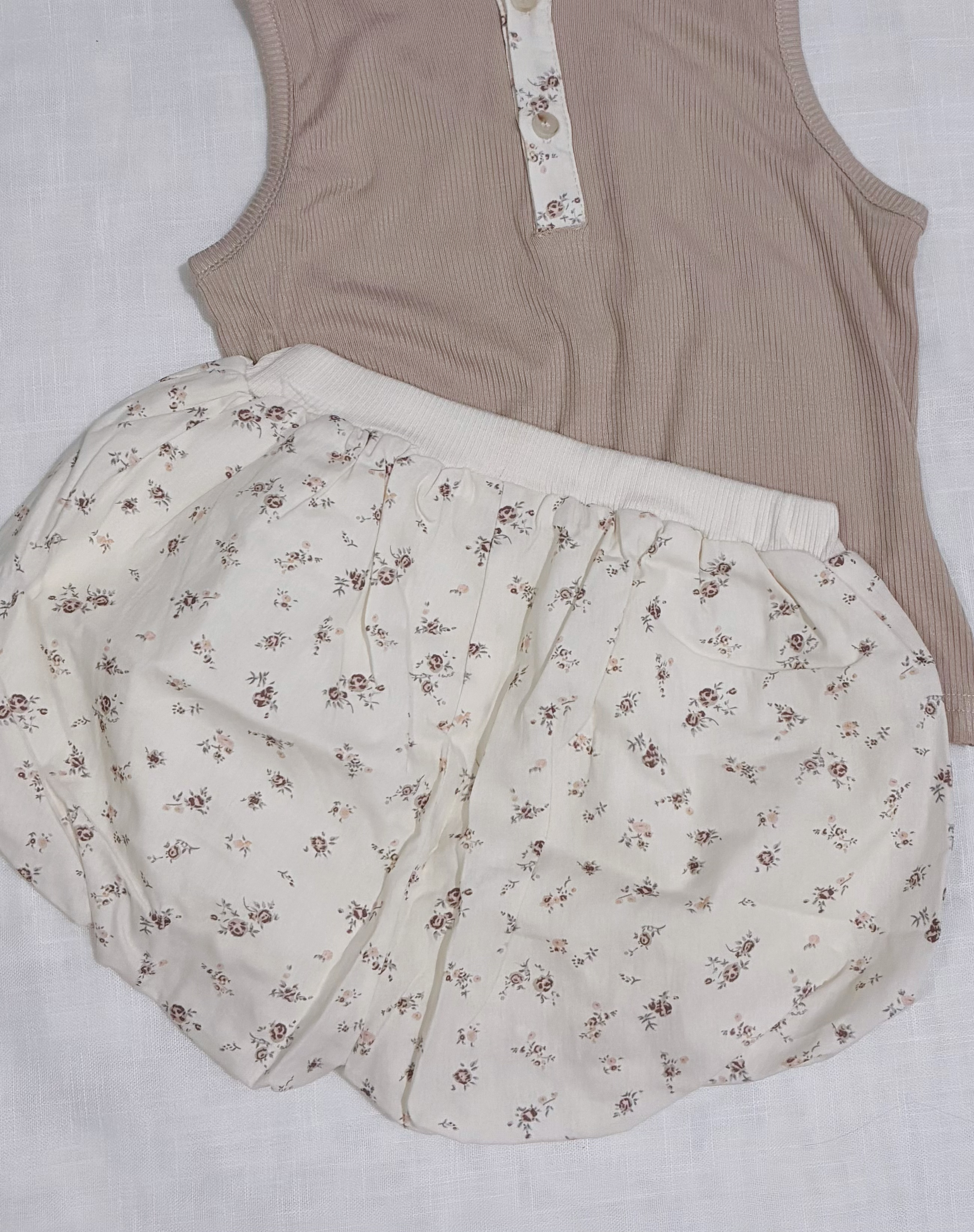 碎花雲朵褲套裝MHY2666