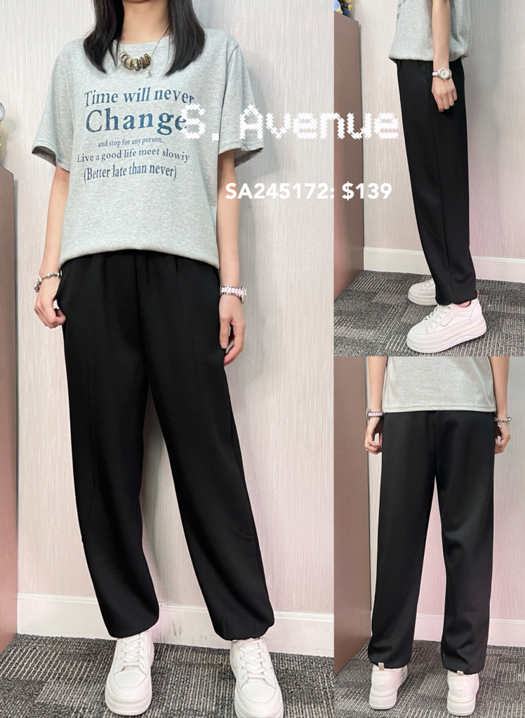 SA245172: 橡筋腰前有骨舒服休閑褲